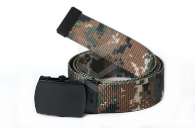 Military Trousers Belt Camouflage Black