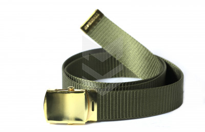 Soldier Trouser Belt Green Golden