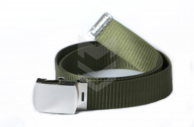 Military Trousers Belt Green Silver