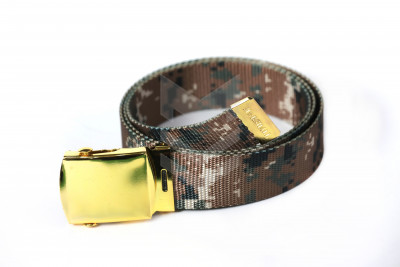 Military Trousers Belt Camouflage Golden