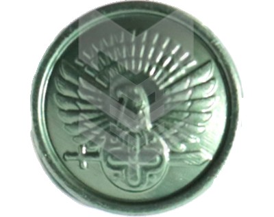 Button MF Emblem 14mm Green
