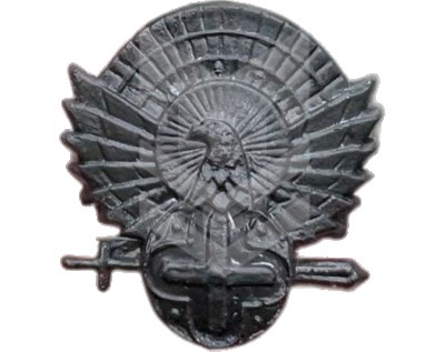 Badge Soldier Black Plastic