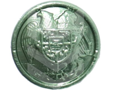 Button RA Emblem 14mm Green
