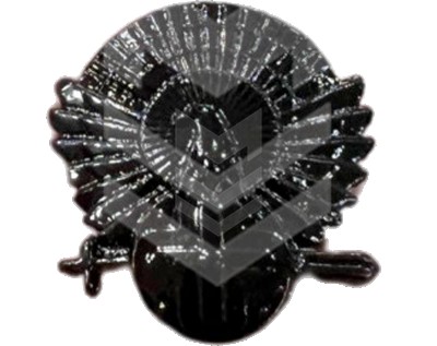 Badge Soldier Metallic Black