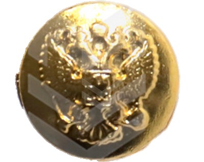 Button Russian Emblem 14mm Golden Color (Without Contour)