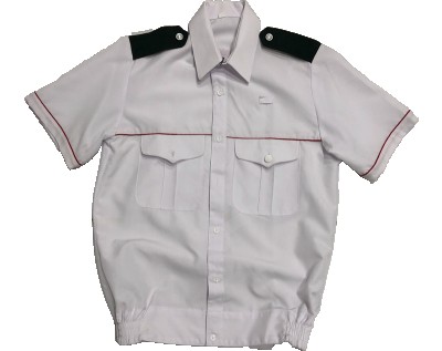 Shirt Police White Half Sleeve