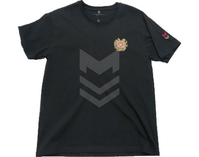 T-shirt Black RA Coat of Arms "MARSHALL" Lux