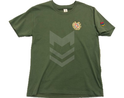 T-shirt Khaki Coat of Arms "MARSHALL" Lux