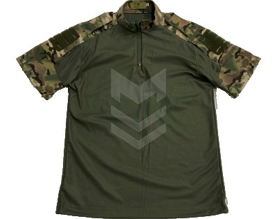 T-shirt with collar Multicam