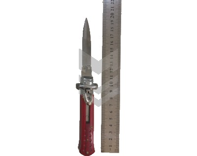 Knife Italian Button Big Expensive Red