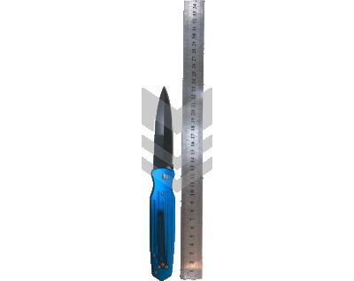 Knife Button Blue Big Expensive