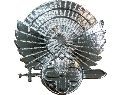 Badge Soldier Metallic Silver