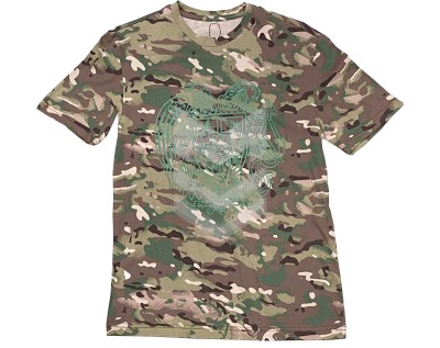 T-Shirt Multicam With Big Emblem