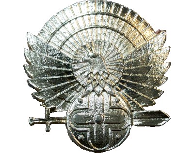 Badge Soldier Metallic Golden